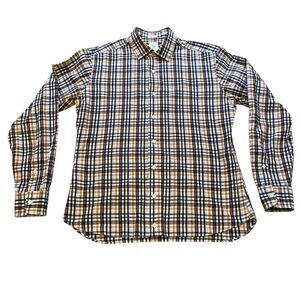 Taylor Stitch Plaid Checkered Dress Button Up Shirt | Size M - 40 | Made in USA